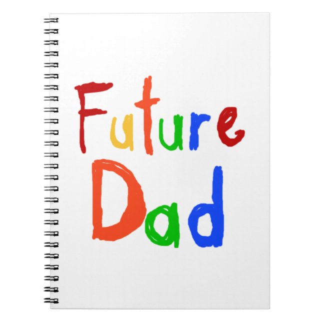 Caderno Espiral Kid Text Futuras T-shirts e Pais (Frente)