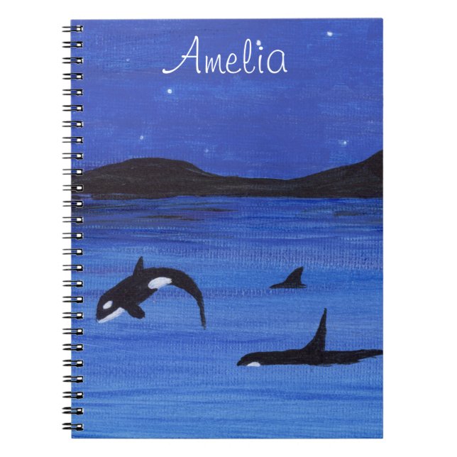 Caderno Espiral Killer Whales (Frente)