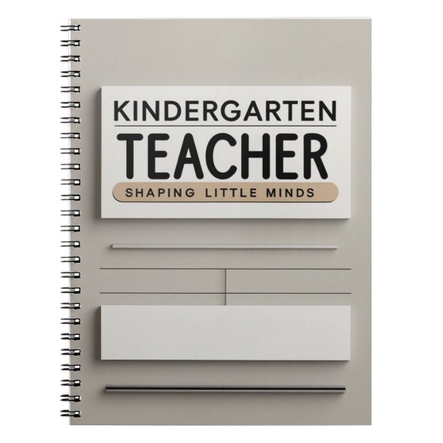 Caderno Espiral Kindergarten Teacher (Frente)