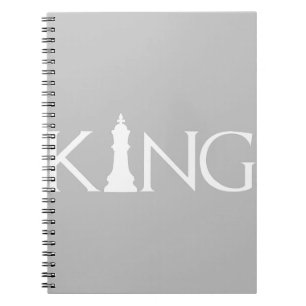 Caderno Espiral King Chess Piece Halloween Figurume Chess Lover