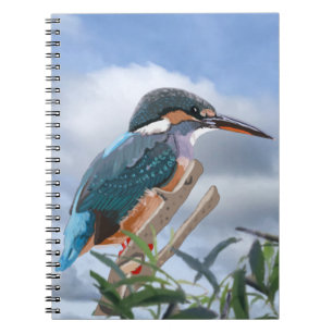 Caderno Espiral Kingfisher e Willow