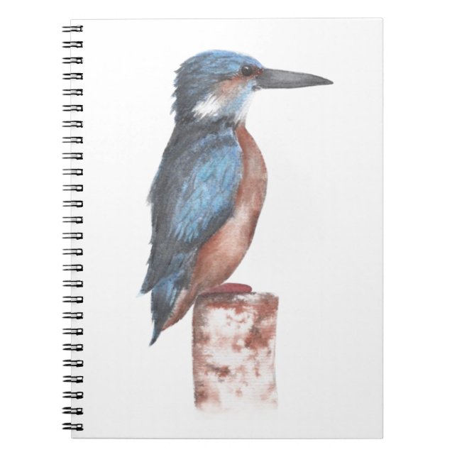 Caderno Espiral Kingfisher Watercolor (Frente)
