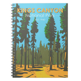 Caderno Espiral Kings Canyon National Park General Grant Vintage