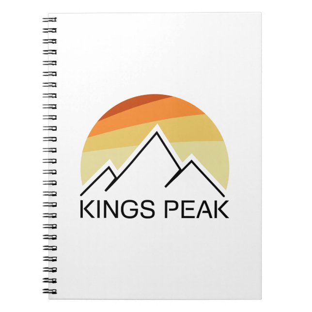 Caderno Espiral Kings Peak Utah Retro (Frente)