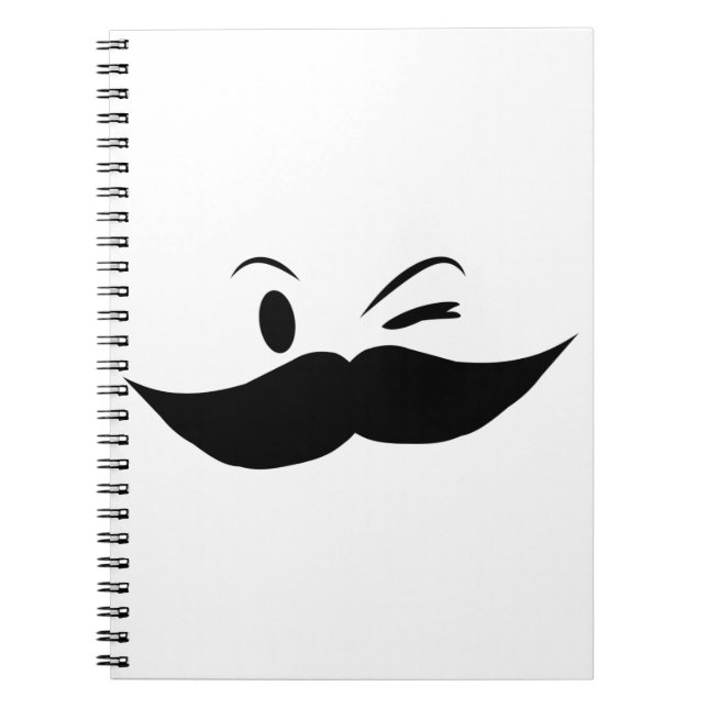 Caderno Espiral Kinky Mustache (Frente)