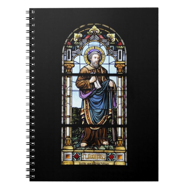 Caderno Espiral Kirchenfenster Plaffeien Schweiz / Suisse Nootbook (Frente)