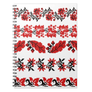 Caderno Espiral kit de padrões do sistema vectors ukraine