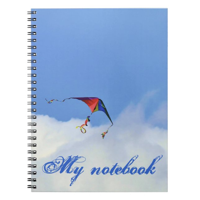 Caderno Espiral Kite no Notebook das Nuvens (Frente)