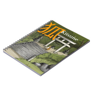 Caderno Espiral Kitsune - guardião japonês do Fox