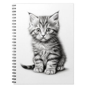 Caderno Espiral Kitten Sketch