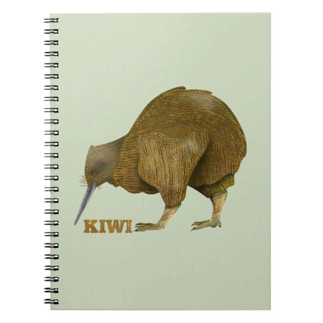 Caderno Espiral Kiwi — Nova Zelândia (Frente)