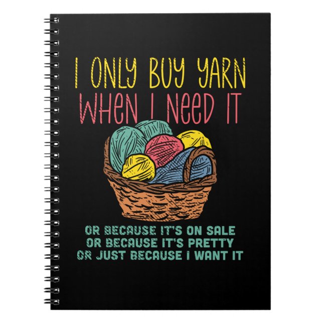 Caderno Espiral Knitting Knitting Basket (Frente)