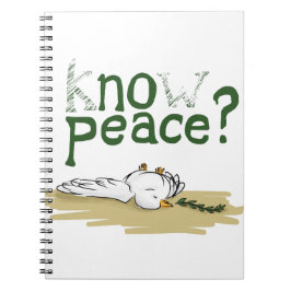 Caderno Espiral Know Peace Civil Rights Activist Journal