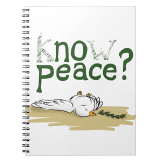 Caderno Espiral Know Peace Civil Rights Activist Journal