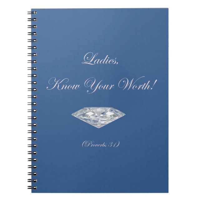 Caderno Espiral Know Your Worth - Journal (Frente)