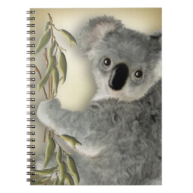 Caderno Espiral Koala bonito (Frente)