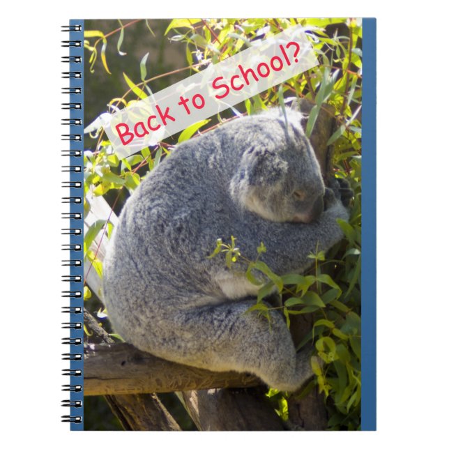 Caderno Espiral Koala de volta à escola (Frente)