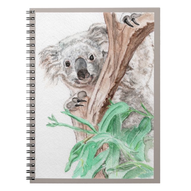 Caderno Espiral Koala, Peek-a-Boo (Frente)