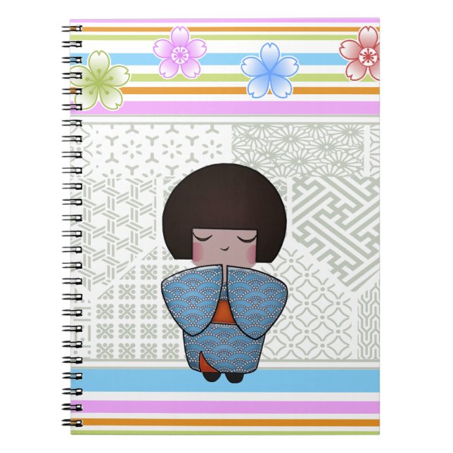 Caderno Espiral kokeshi seigai (Frente)