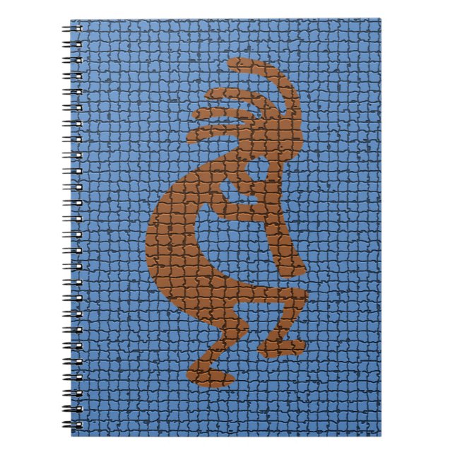 Caderno Espiral Kokopelli with Flute Musical Mosaic Southwest (Frente)