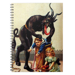 Caderno Espiral Krampus Kids no Natal do Cesto Natal Natal no Nata