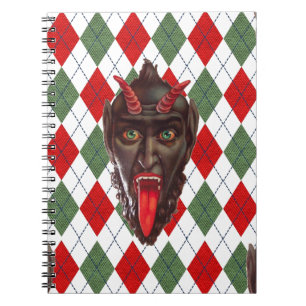 Caderno Espiral Kristmas de natal xadrez
