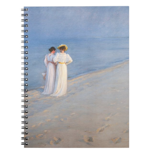 Caderno Espiral Kroyer - Noite de Verão em Skagen Beach (Frente)