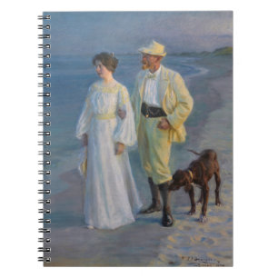 Caderno Espiral Kroyer - O Artista e sua Esposa na Praia