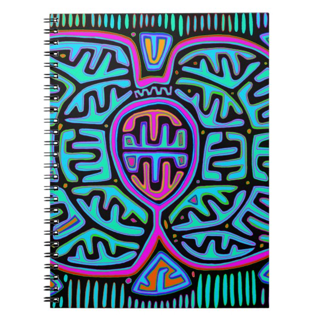 Caderno Espiral Kuna Indian Mariposa (Frente)