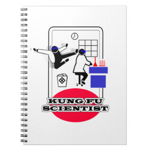 Caderno Espiral Kung Fu Scientist