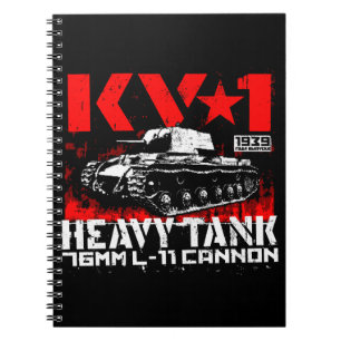 Caderno Espiral KV-1 Tanque pesado soviético