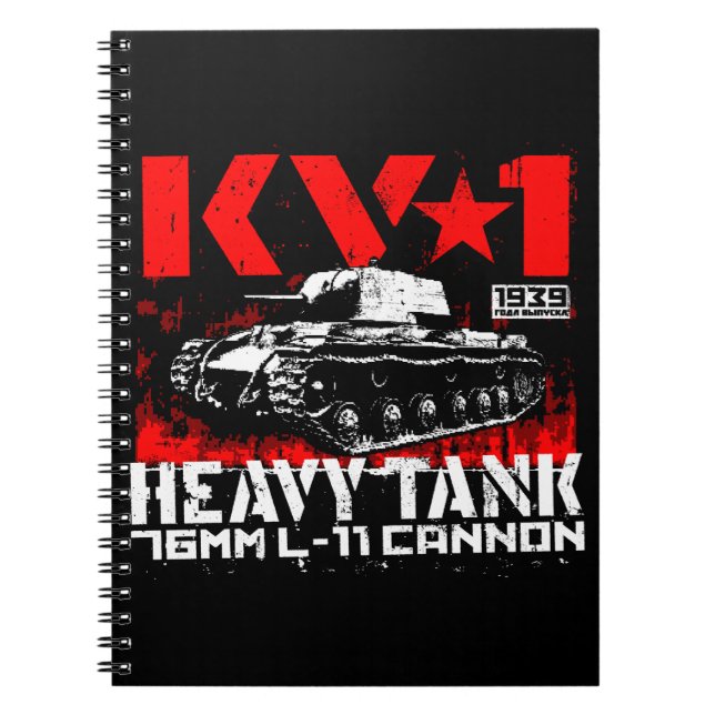 Caderno Espiral KV-1 Tanque pesado soviético (Frente)