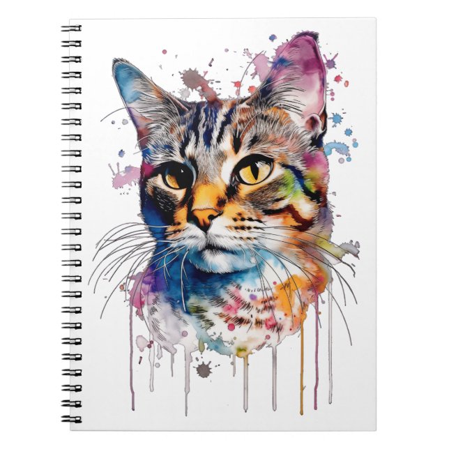 Caderno Espiral La belleza felina (Frente)
