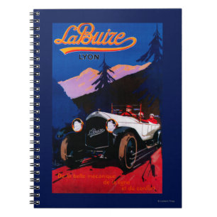Caderno Espiral La Buize Lyon Vintage Poster Europe