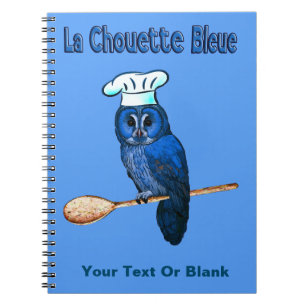 Caderno Espiral La Chouette Bleue Cafe