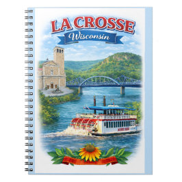 Caderno Espiral La Crosse, WI Scenic Wisconsin Notebook