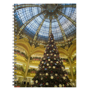 Caderno Espiral La Fayette de Galeries no Natal, Paris, France