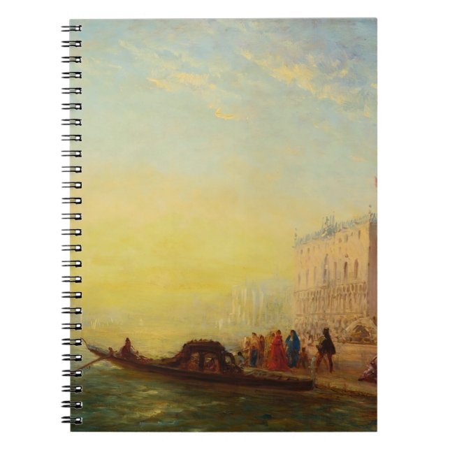 Caderno Espiral La Gondole, Quai Des Esclavons - Félix Ziem (Frente)