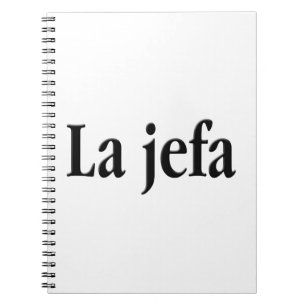 Caderno Espiral La jefa