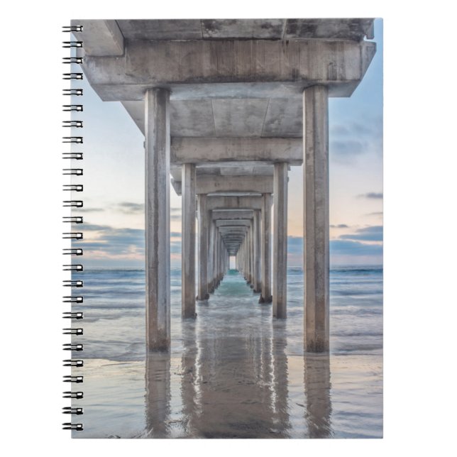 Caderno Espiral La Jolla, Scripps Pier (Frente)