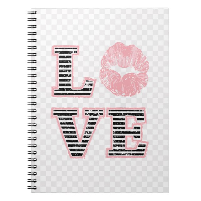 Caderno Espiral Lábios de amor (Frente)
