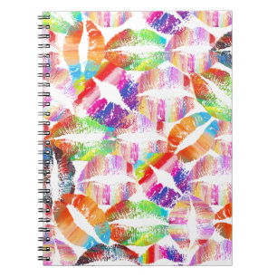 Caderno Espiral Lábios Elegantes #22