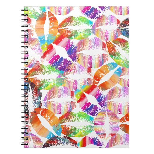 Caderno Espiral Lábios Elegantes #22 (Frente)