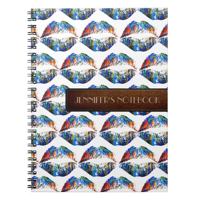 Caderno Espiral Lábios Elegantes #30 (Frente)