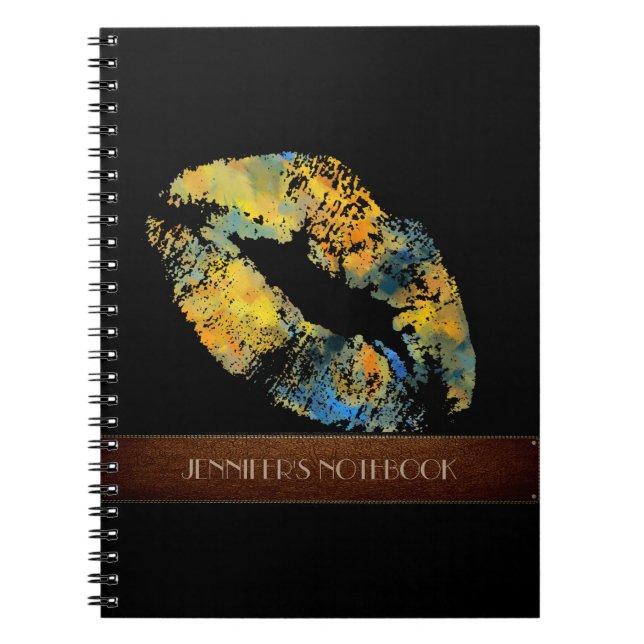 Caderno Espiral Lábios na moda nº 11 (Frente)