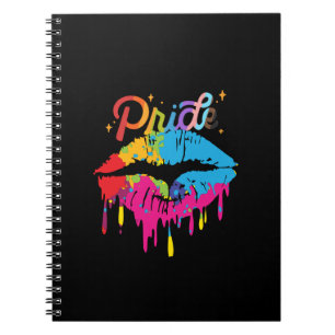 Caderno Espiral Lábios Pride Rainbow LGBTQ LÁBIOS