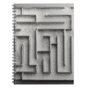 Caderno Espiral Labirinto de prata