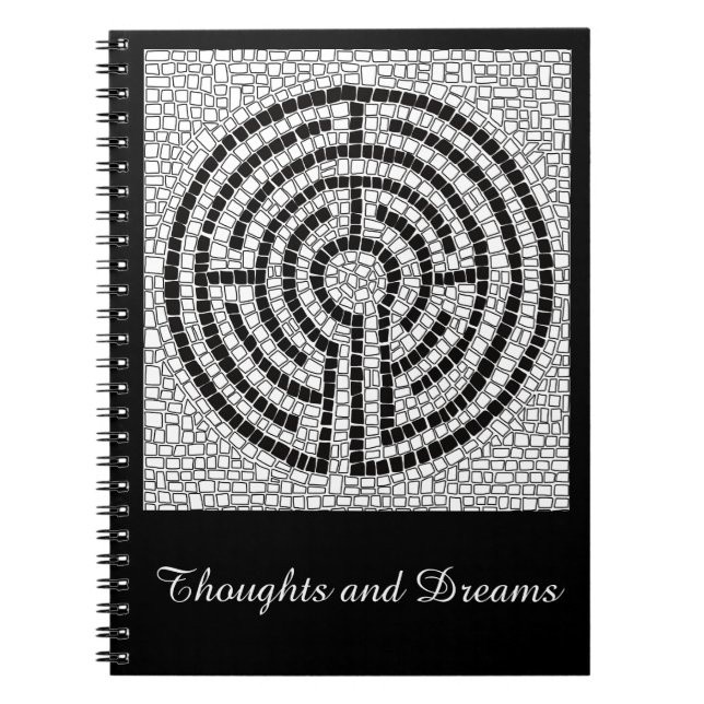 CADERNO ESPIRAL LABIRINTO VII 6.5x8.75 + Texto (Frente)