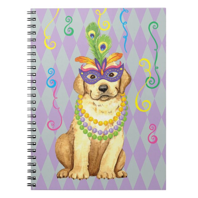 Caderno Espiral Laboratório Amarelo Mardi Gras (Frente)