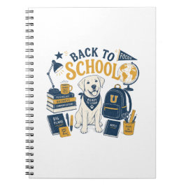 Caderno Espiral Labrador Faculdade Volta às Aulas